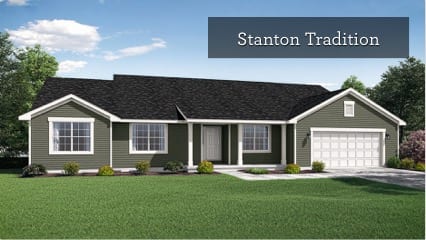 Exterior of Stanton Tradition ranch style home