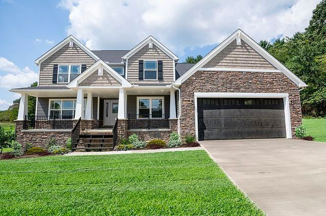 Exterior photo of new home built in Ohio