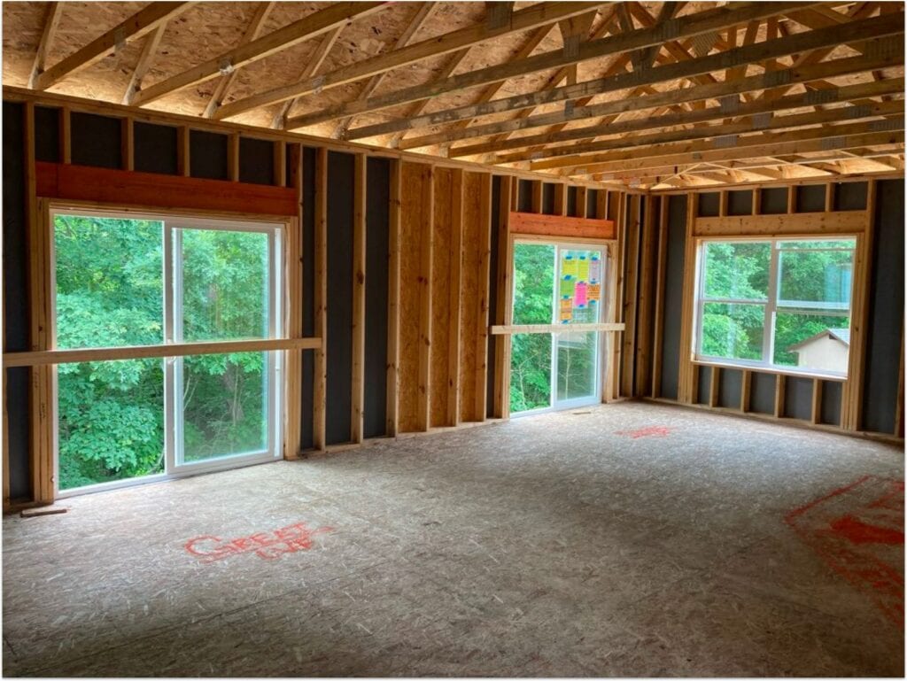 Framing of a Wayne Home