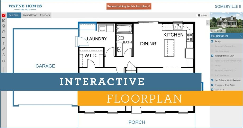 Interactive floorplan button