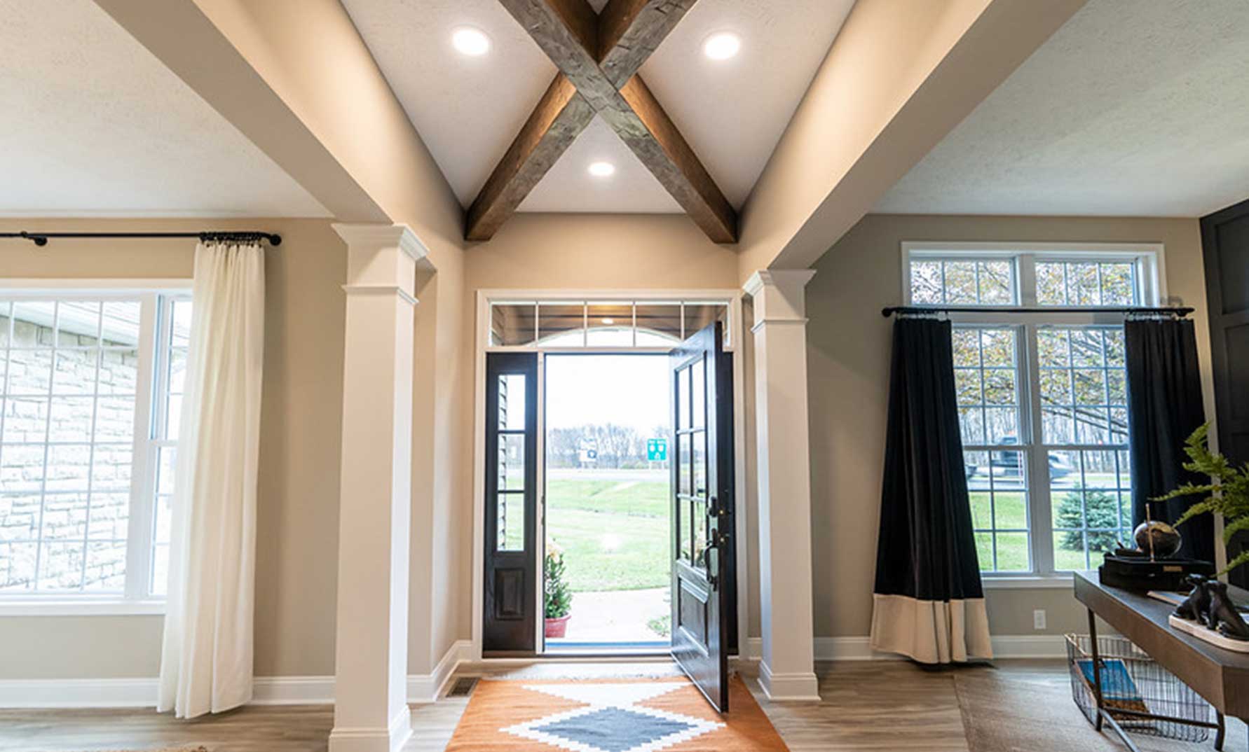 Entry-with-wood-beams