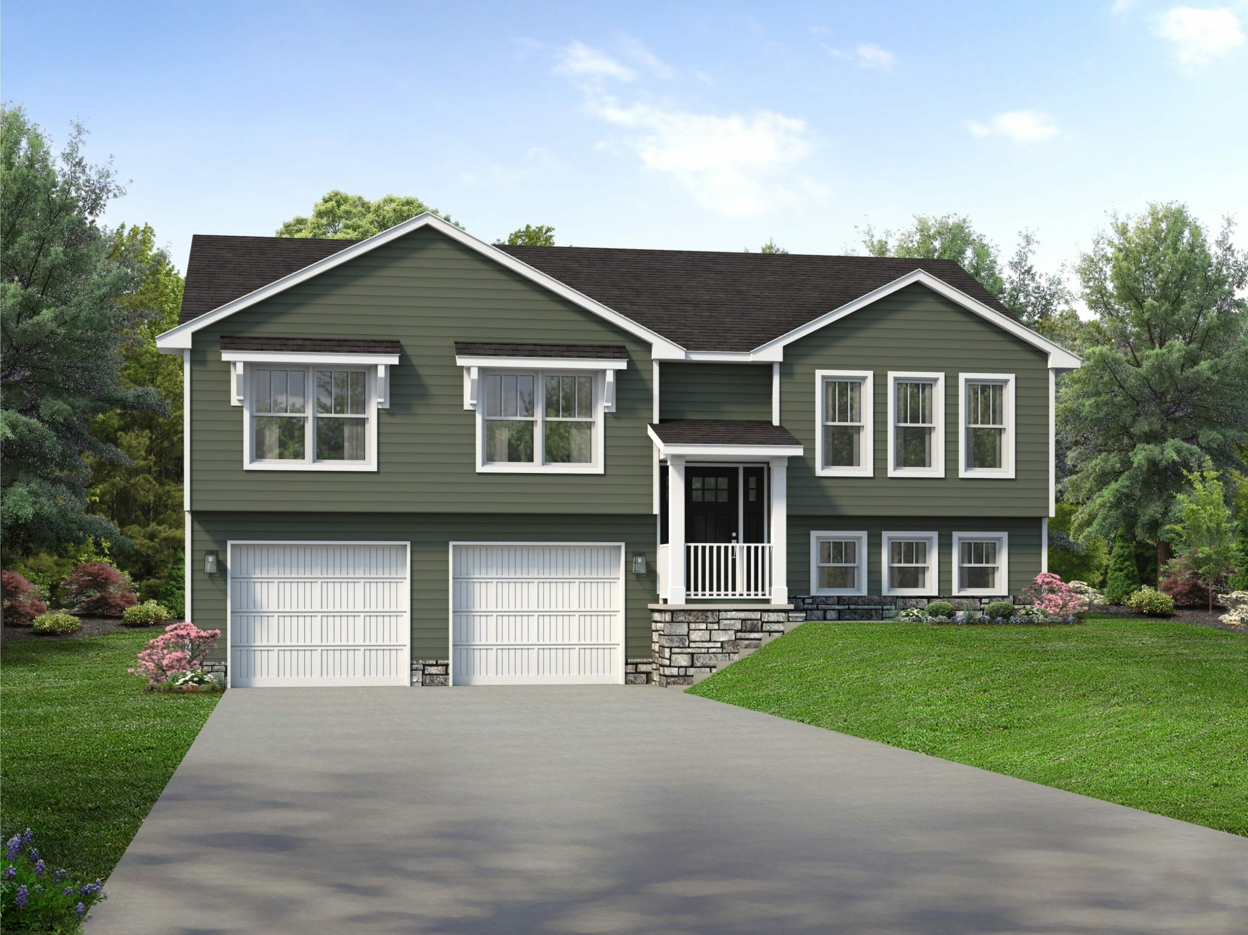 Floor Plan SplitLevel Custom Home Wayne Homes