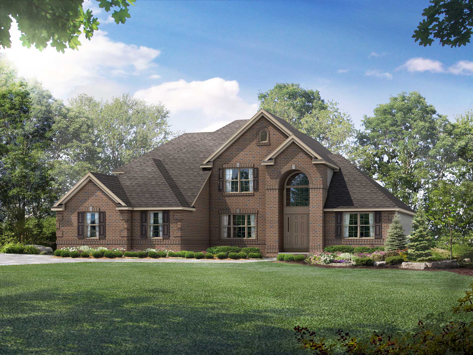 Covington Floor Plan TwoStory Master Down Home Wayne Homes