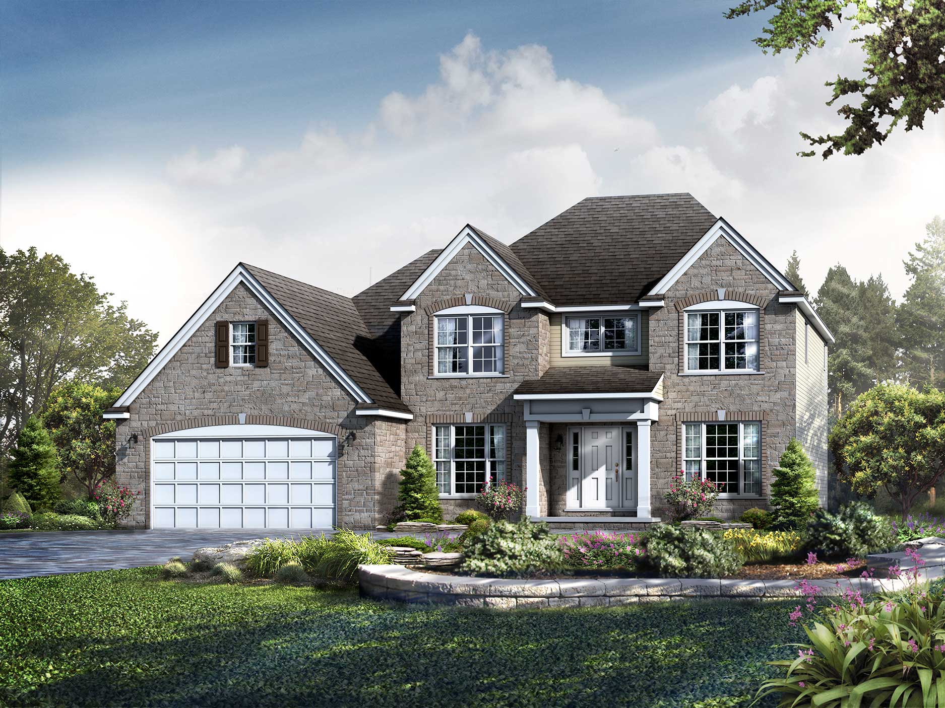 Kinston Floor Plan TwoStory Custom Home Wayne Homes