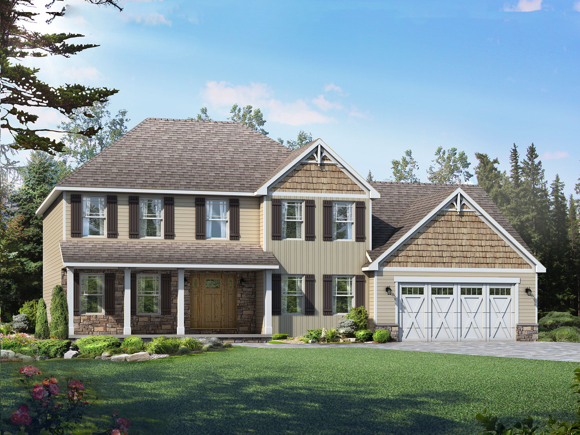 Custom New Homes The Wilmington Wayne Homes