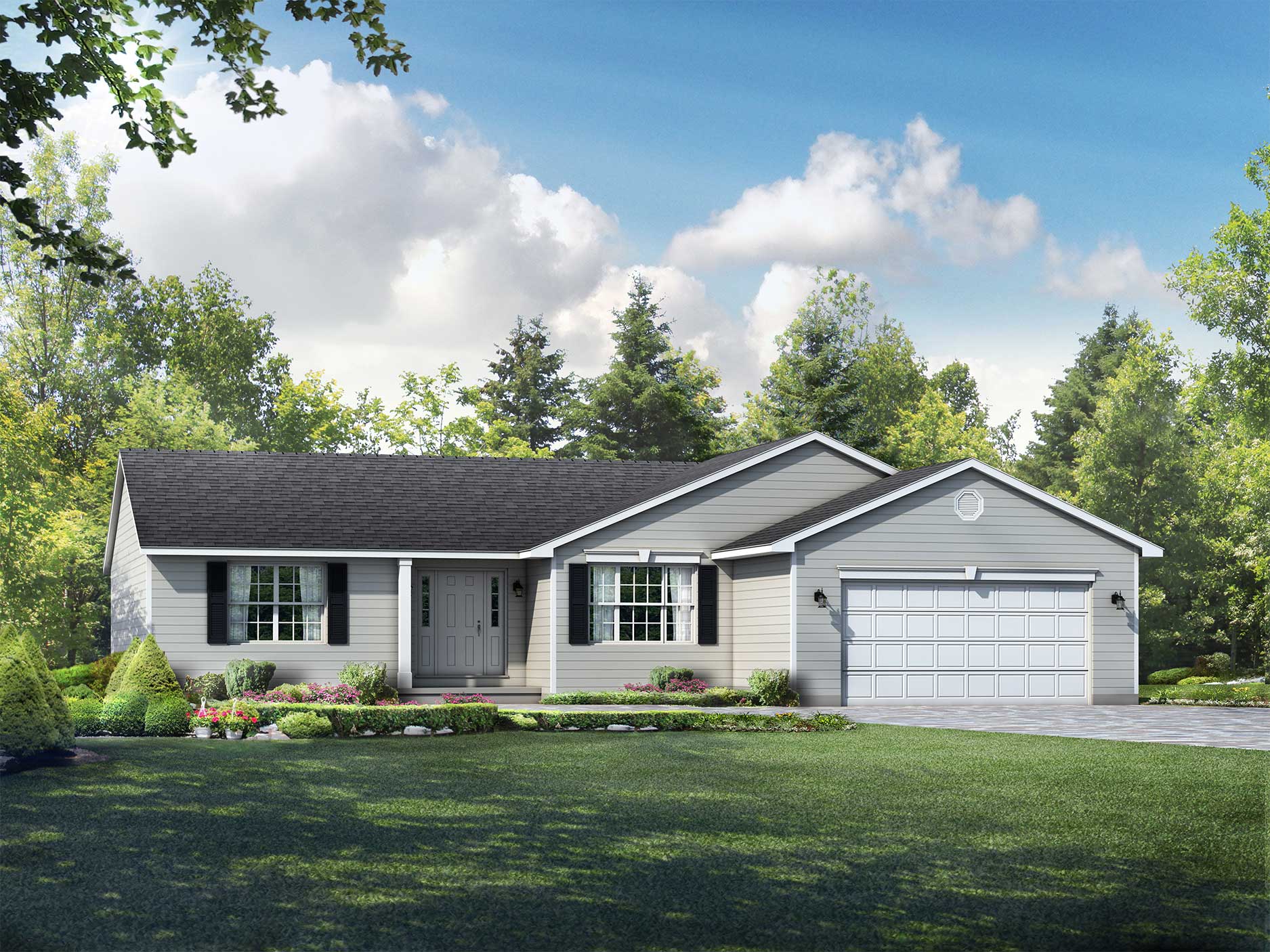 Ranch Home Floor Plans The Yorktown Wayne Homes