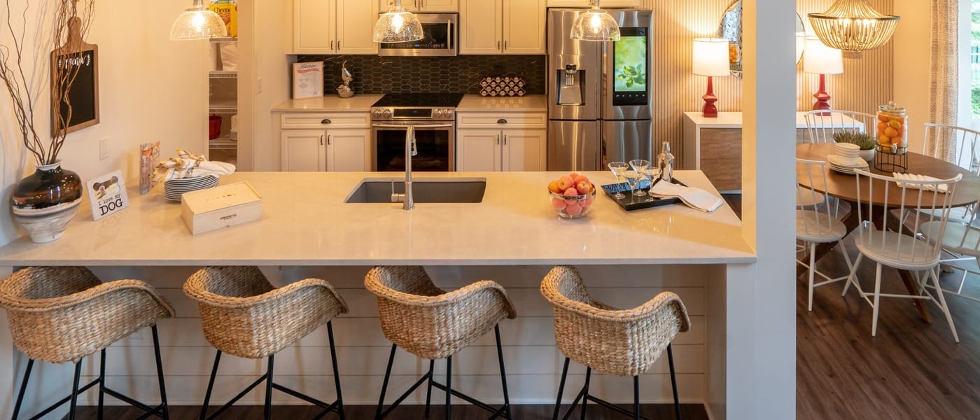 kitchen island BW