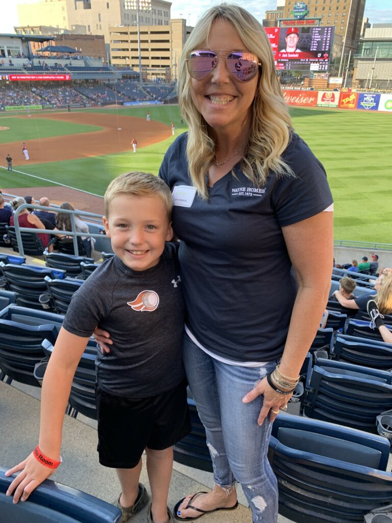 Wayne Homes Raving Fans - Family at the 2022 Toledo Mud Hens Event